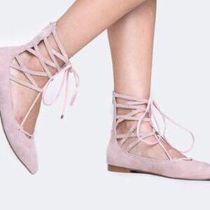 Jeffrey Campbell Light Pink Suede Shoes Size 8 M NEW